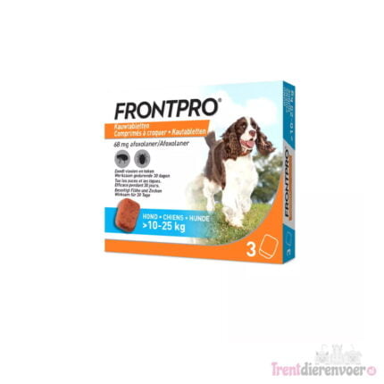 FRONTPRO Smakelijke Kauwtabletten. Dood vlooien en teken. 3 tabletten per doosje. - Afbeelding 5