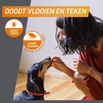 FRONTPRO Smakelijke Kauwtabletten. Dood vlooien en teken. 3 tabletten per doosje. - Afbeelding 2